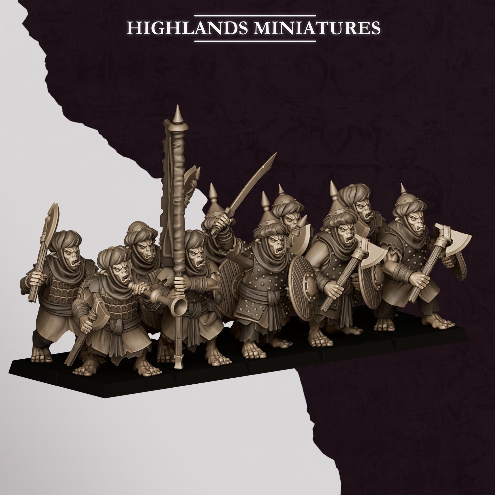 Hobgoblin Warriors - in 12k- by Highlands Miniatures