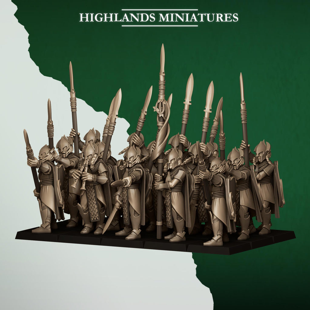 Feral Spearmen - in 12k- by Highlands Miniatures