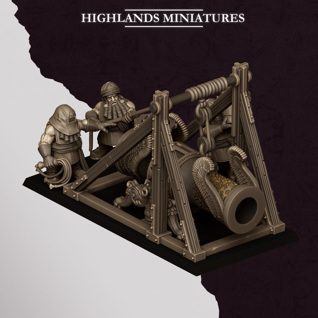 Sons of Marduk Cannon   - in 12k- by Highlands Miniatures
