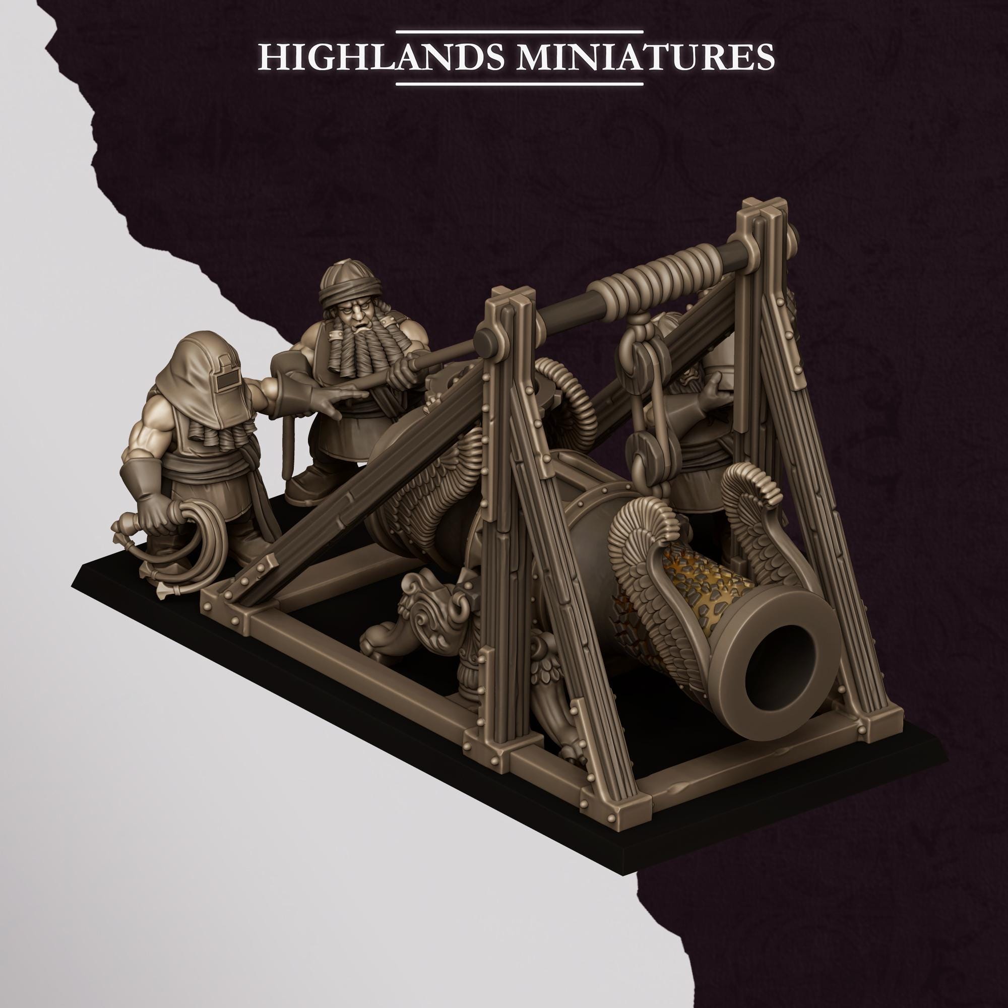 Sons of Marduk Cannon   - in 12k- by Highlands Miniatures