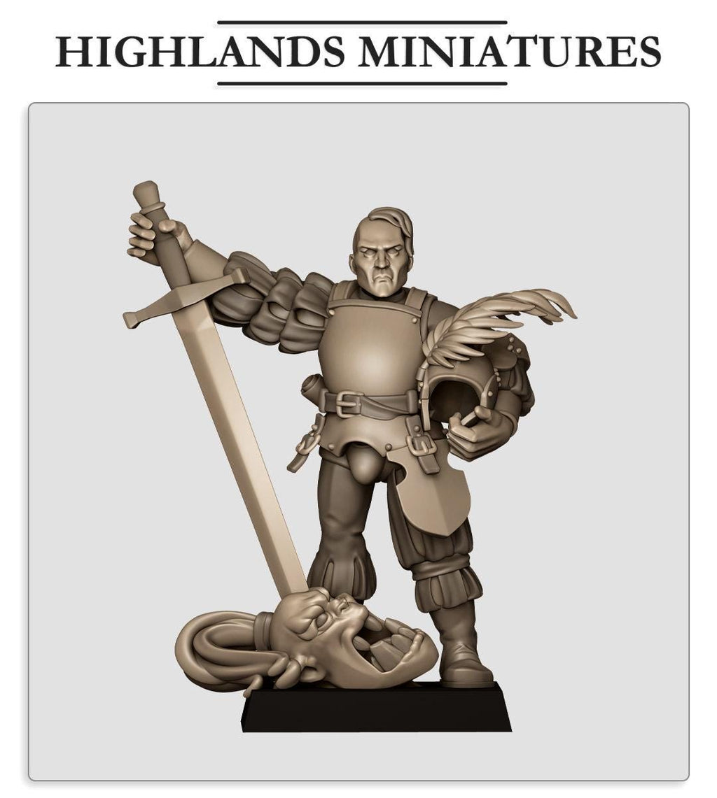 Sunland Captain 3 - in 12k- by Highlands Miniatures