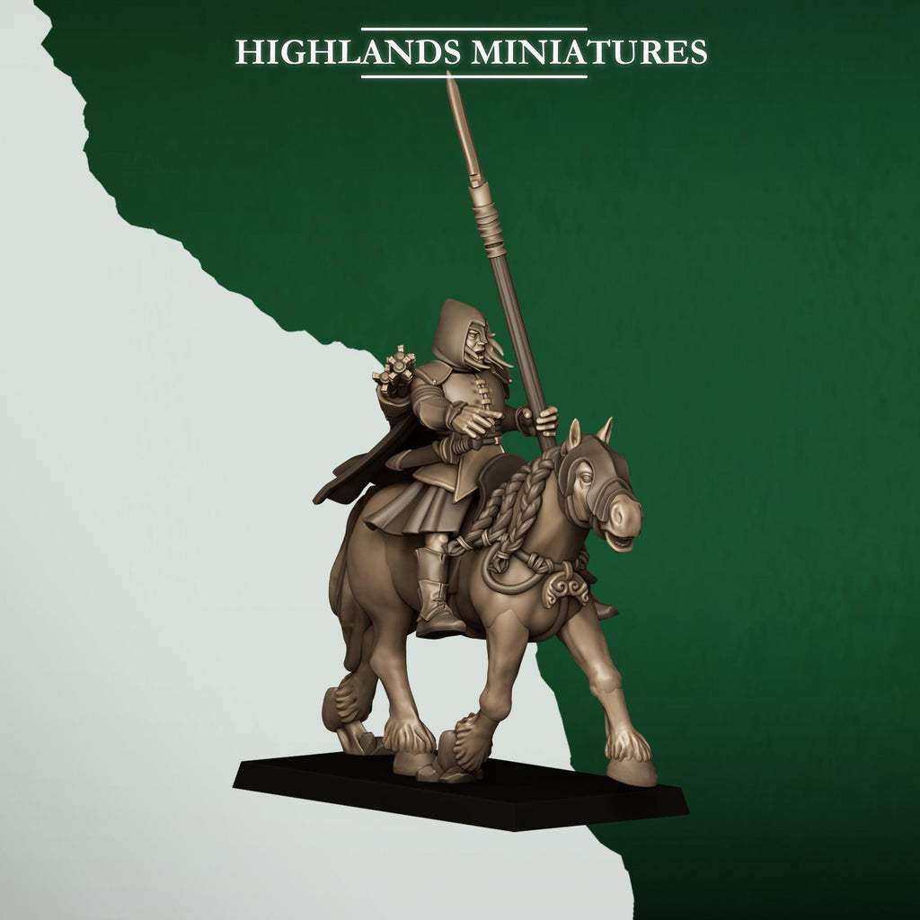 Mounted Feral Archers - in 12k- by Highlands Miniatures