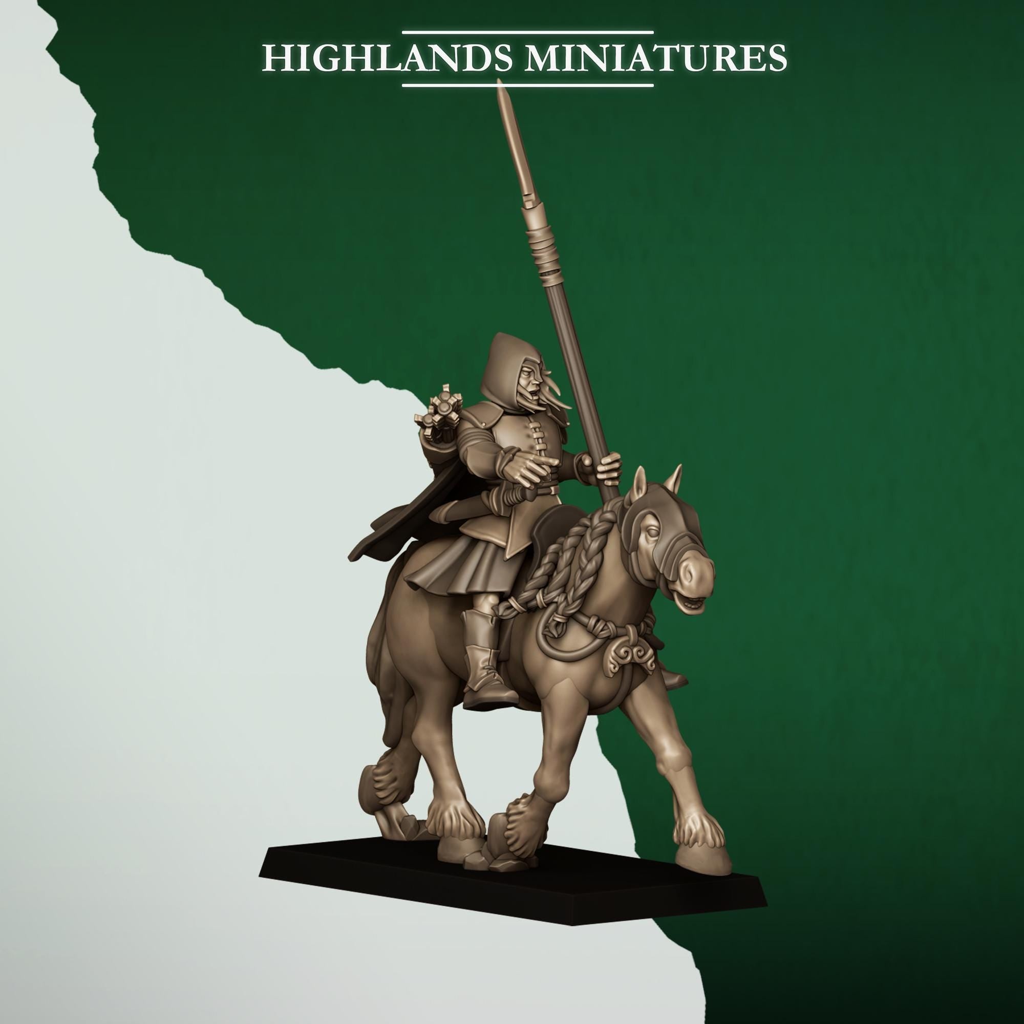 Mounted Feral Archers - in 12k- by Highlands Miniatures