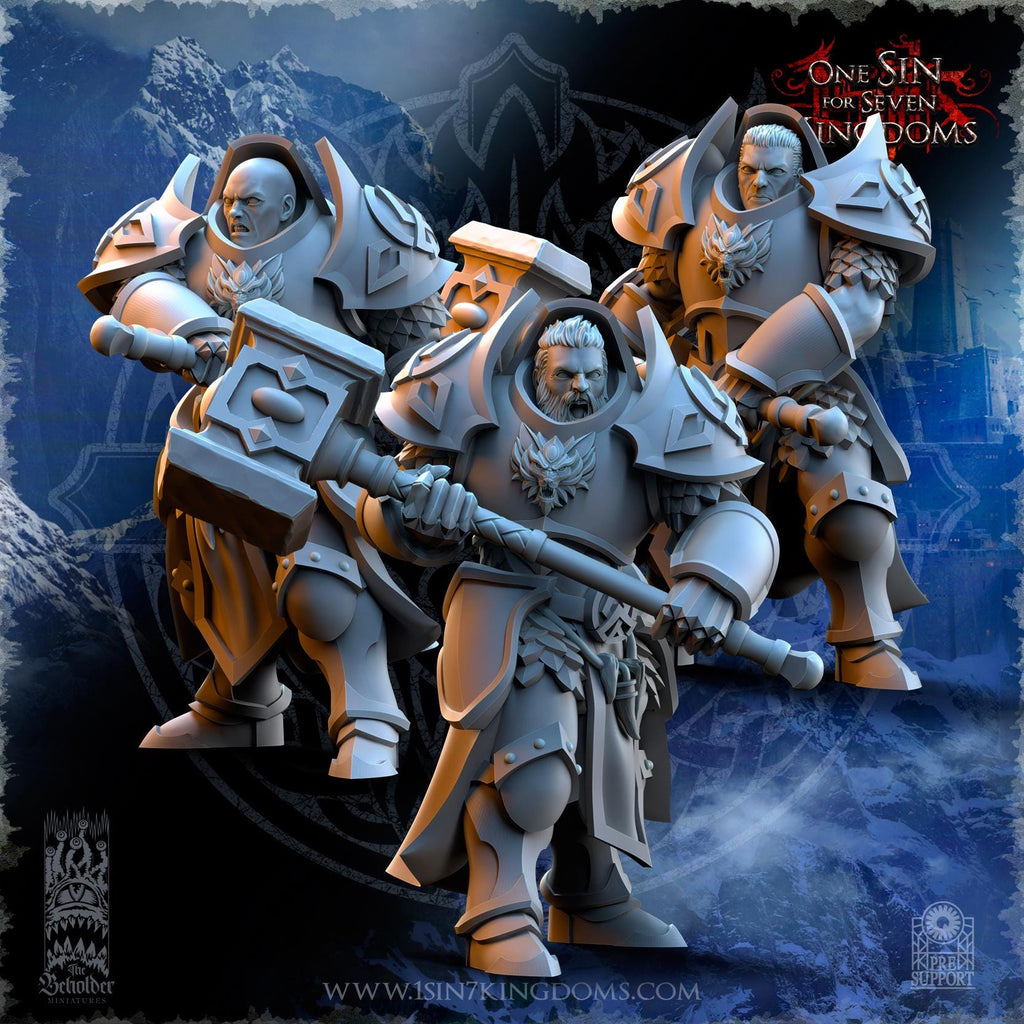 Stormwolves Punishers with two handed Hammers - in 12k- by TheBeholderMiniatures
