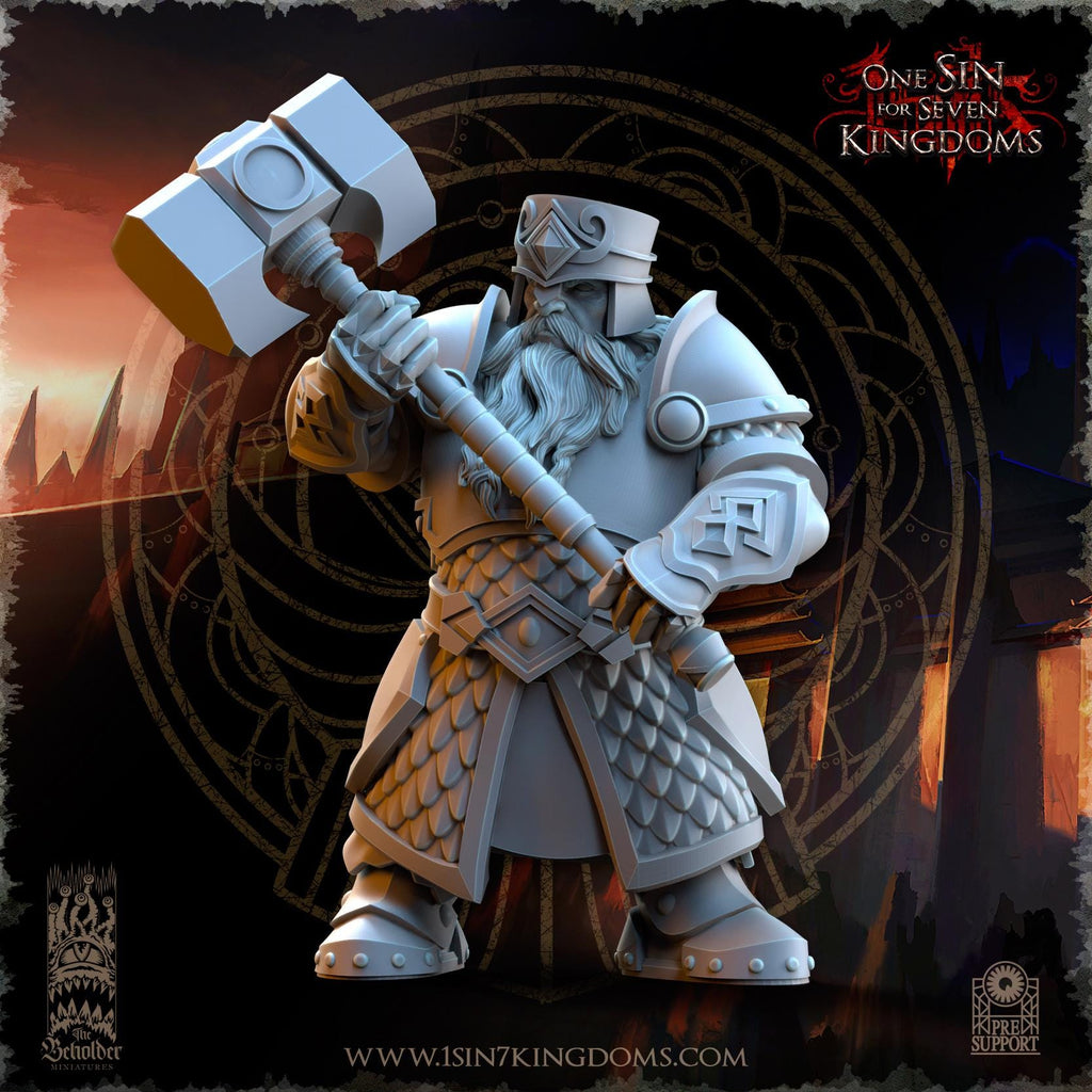 Dwarven Kingdoms Hammer Brotherhood Warriors - in 12k- by TheBeholderMiniatures