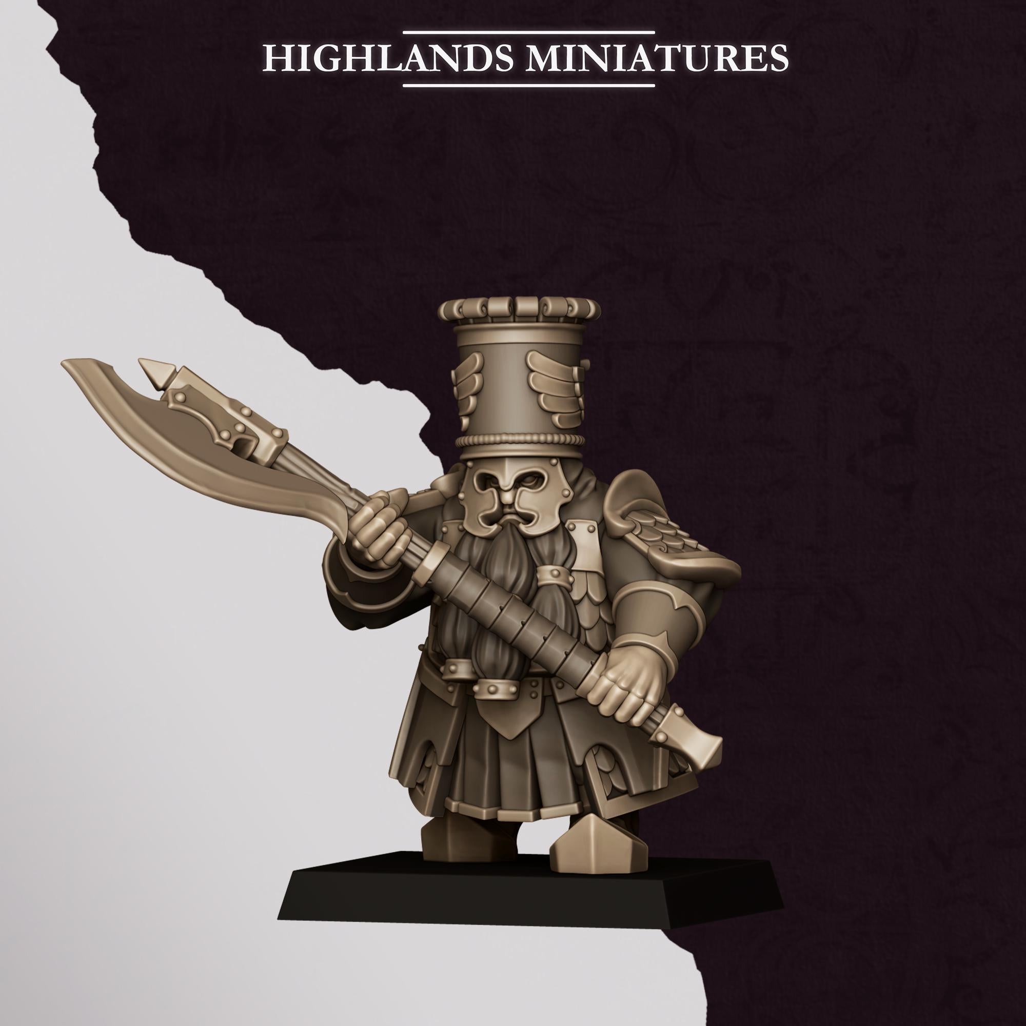Sons of Marduk Heavy Guard with Great Weapons  - in 12k- by Highlands Miniatures