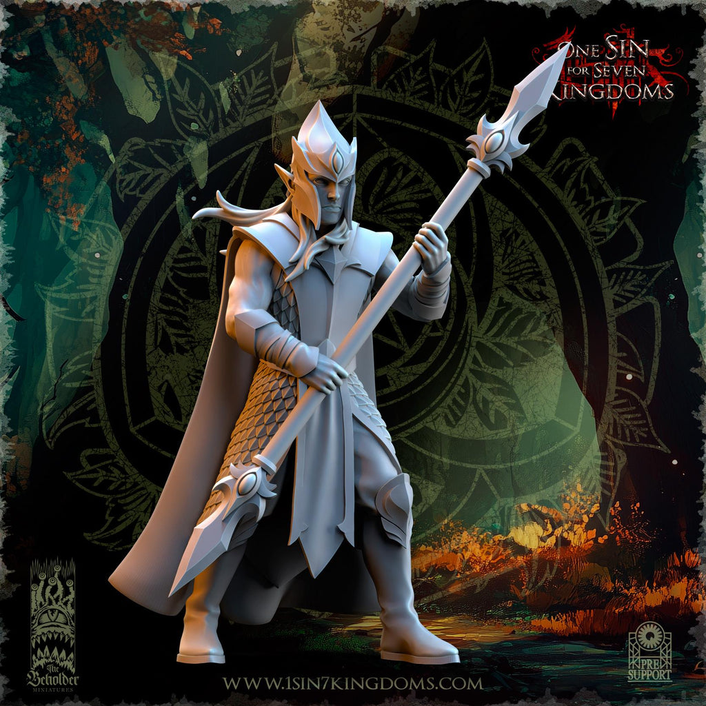 Evergreen Elves Forest Militia  - in 12k- by TheBeholderMiniatures