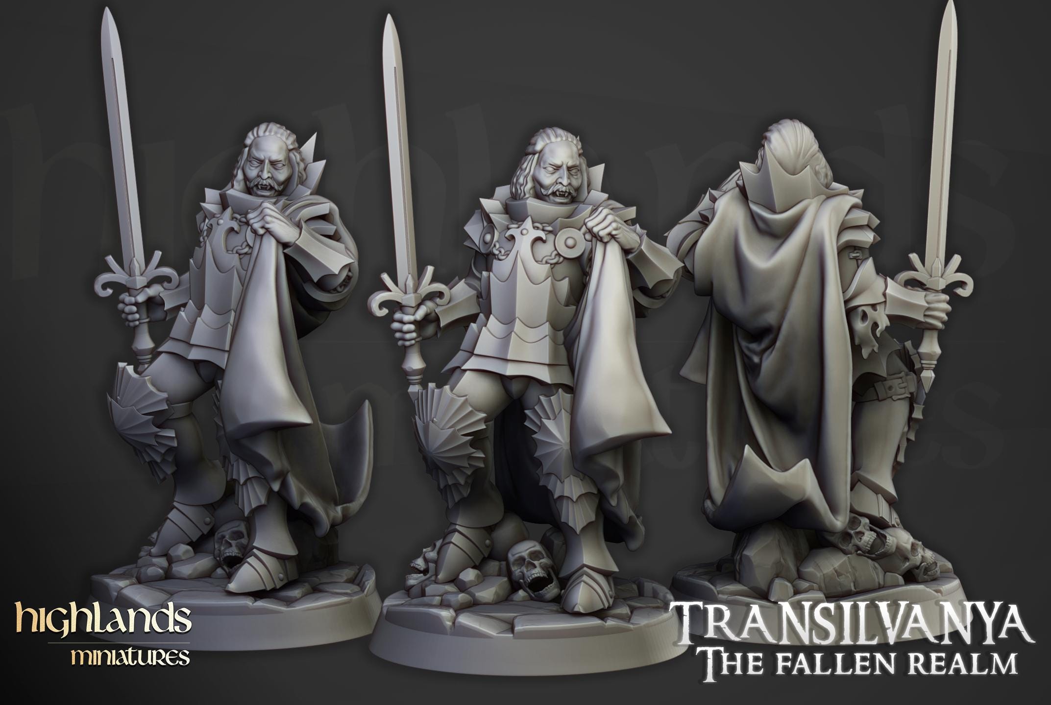 Vlad Valăcari, the Defiler  - in 12k- by Highlands Miniatures