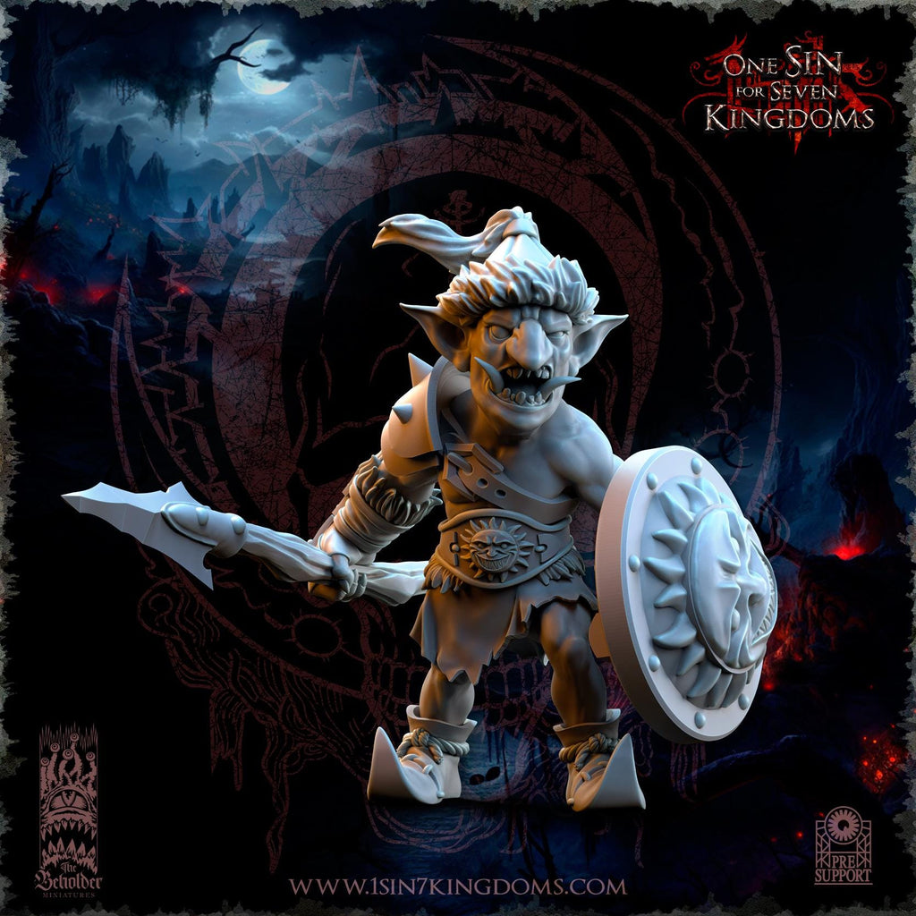 The Black Horde Goblins Desert Warriors - in 12k- by TheBeholderMiniatures