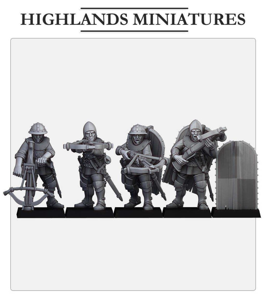 Gallia Shooters: Crossbowmen - in 12k- by Highlands Miniatures