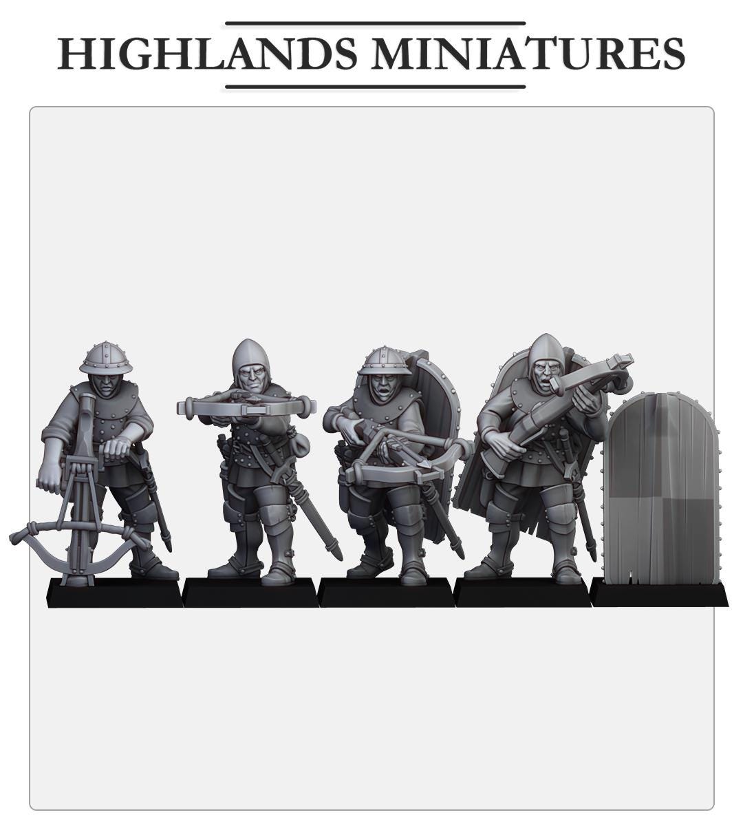 Gallia Shooters: Crossbowmen - in 12k- by Highlands Miniatures