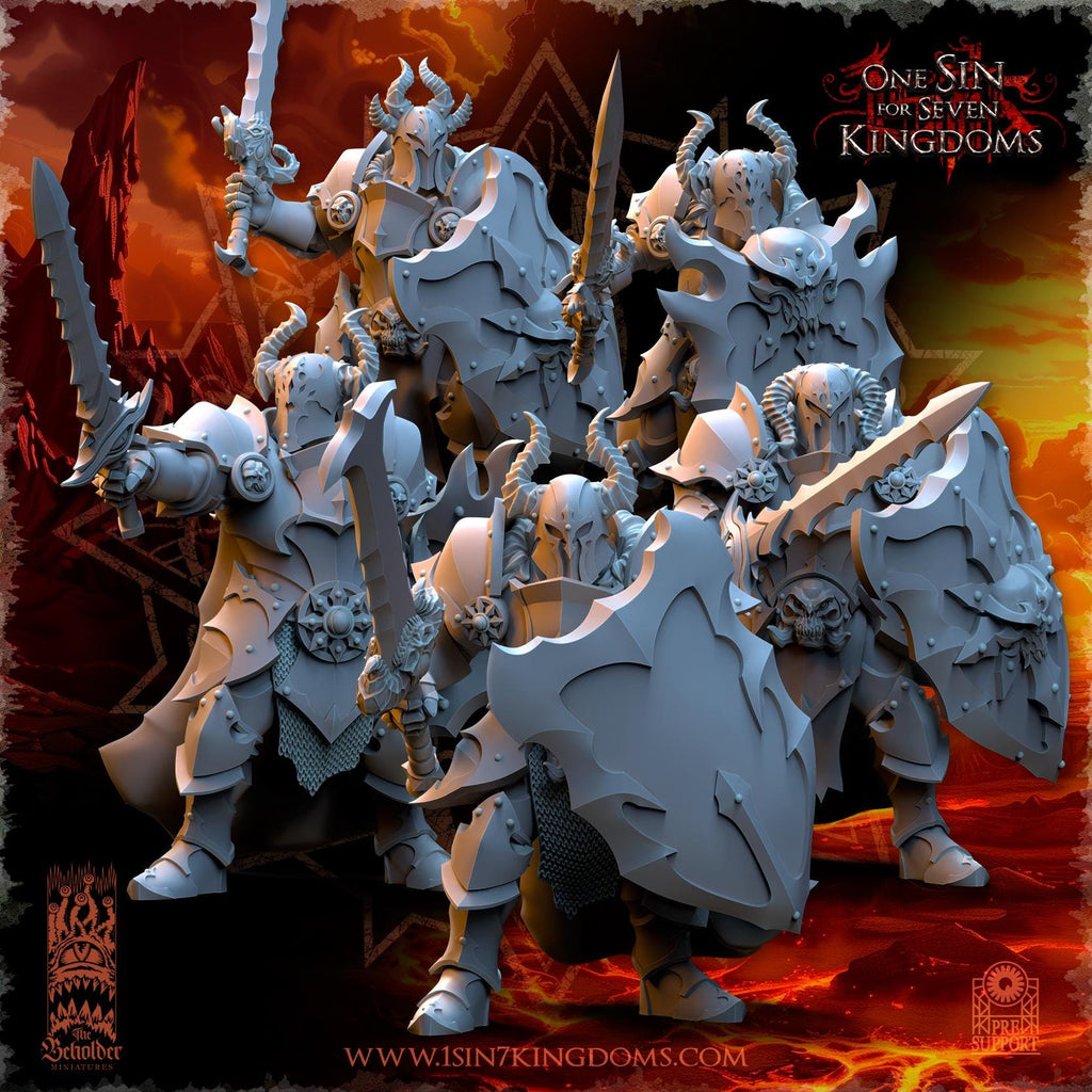 Realms of Mayhem Warriors with Swords - in 12k- by TheBeholderMiniatures