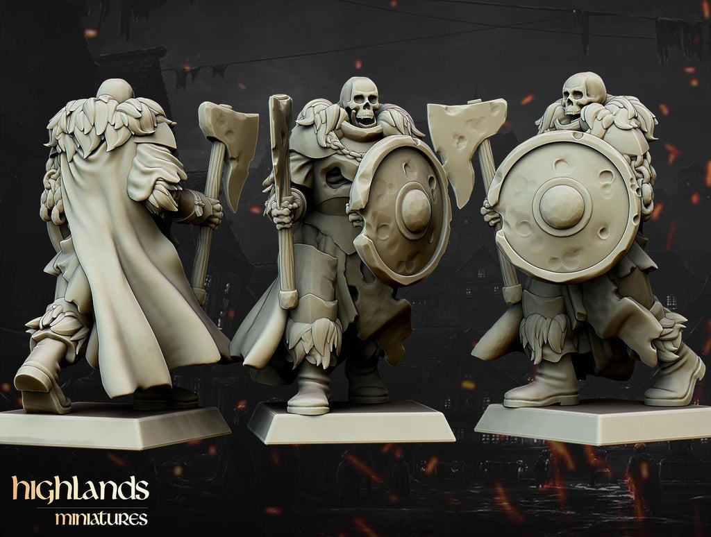 Undead Blackwatch Core Unit  - in 12k- by Highlands Miniatures