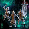 Undying Legions Warriors Command Group - in 12k- TheBeholderMiniatures