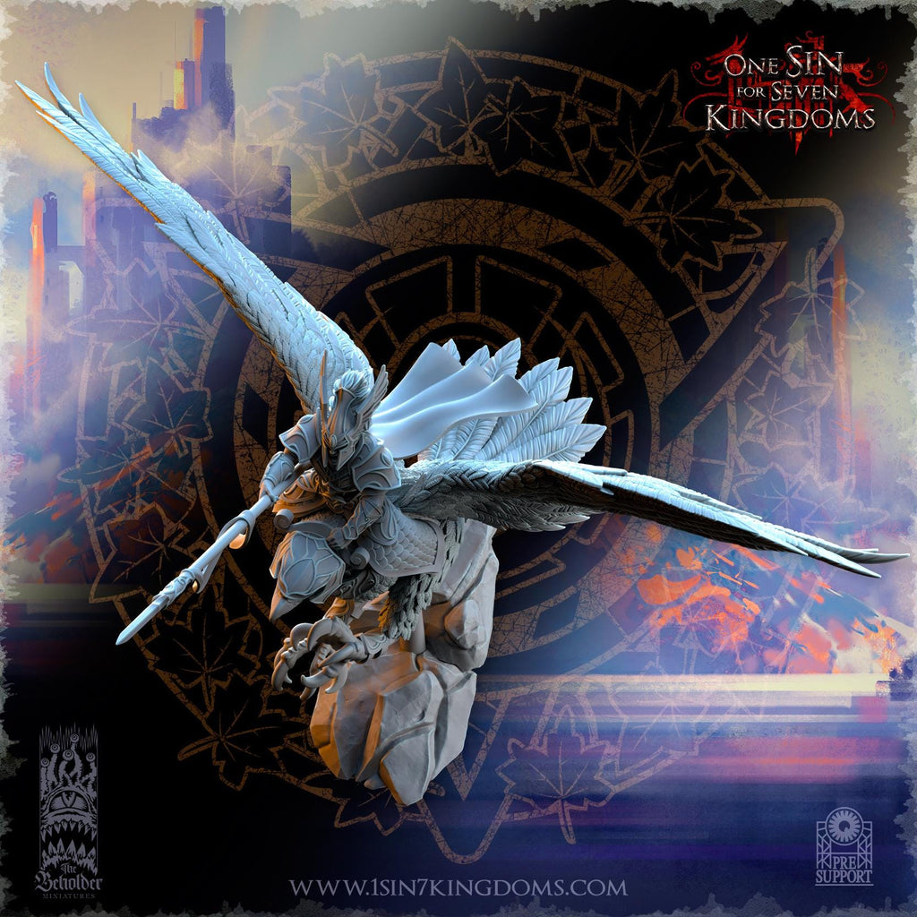 Glorinder on King Eagle - in 12k- by TheBeholderMiniatures