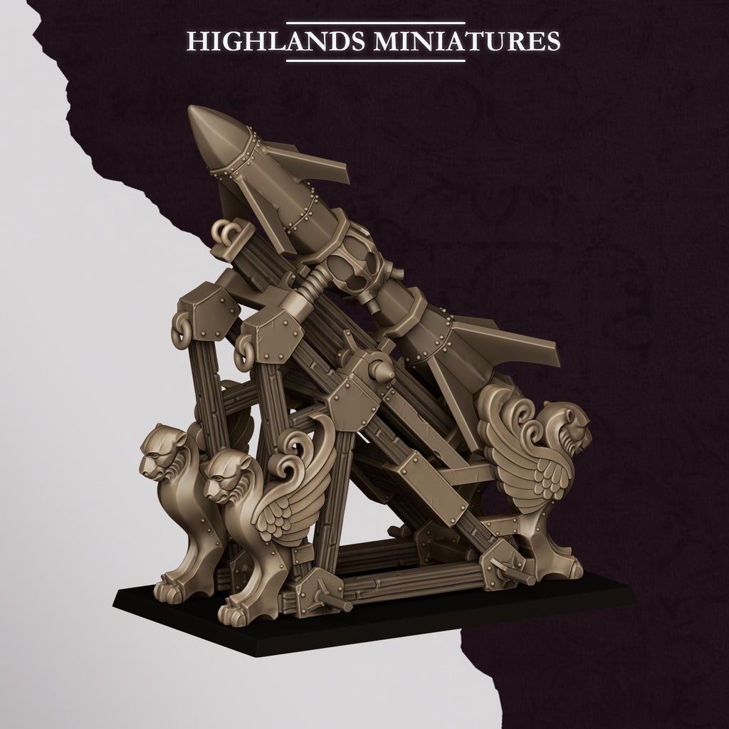 Sons of Marduk Mortar and Rocket   - in 12k- by Highlands Miniatures