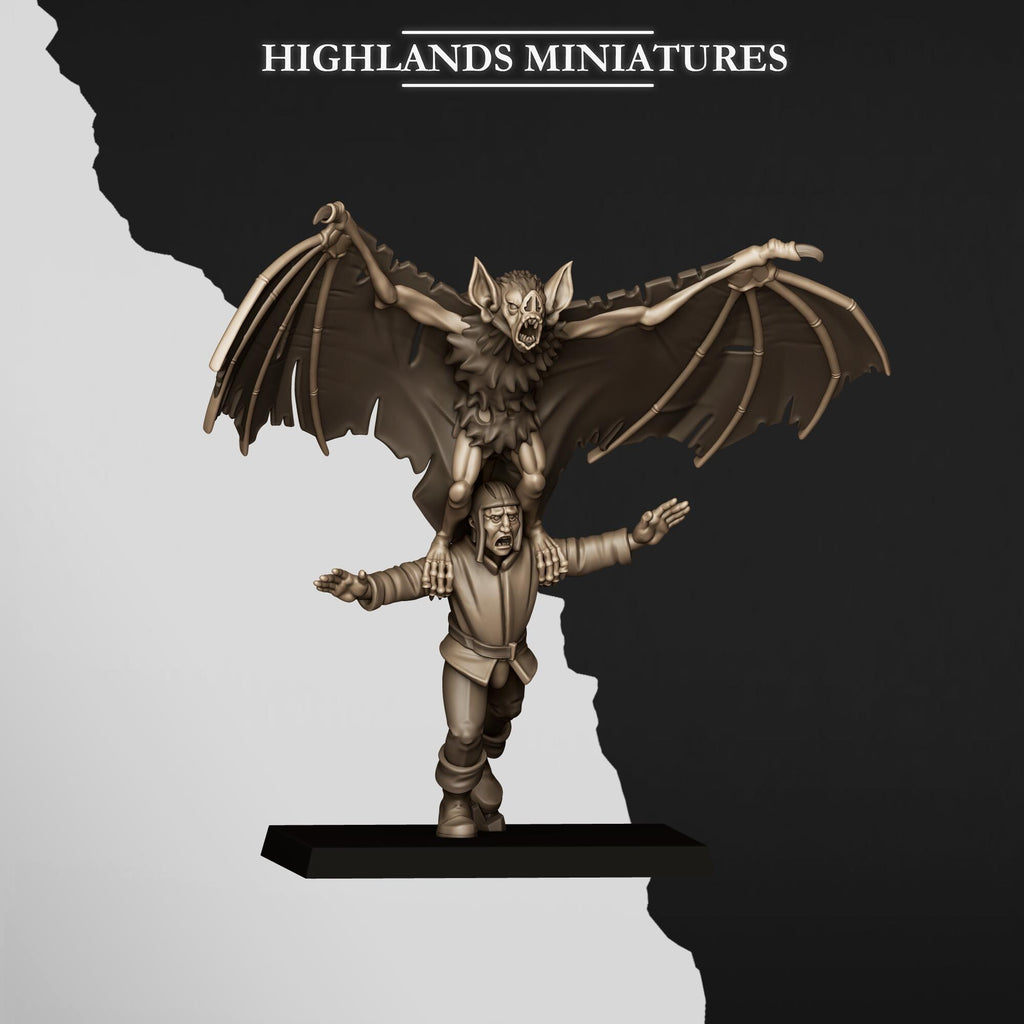 Giant Bats - in 12k- by Highlands Miniatures