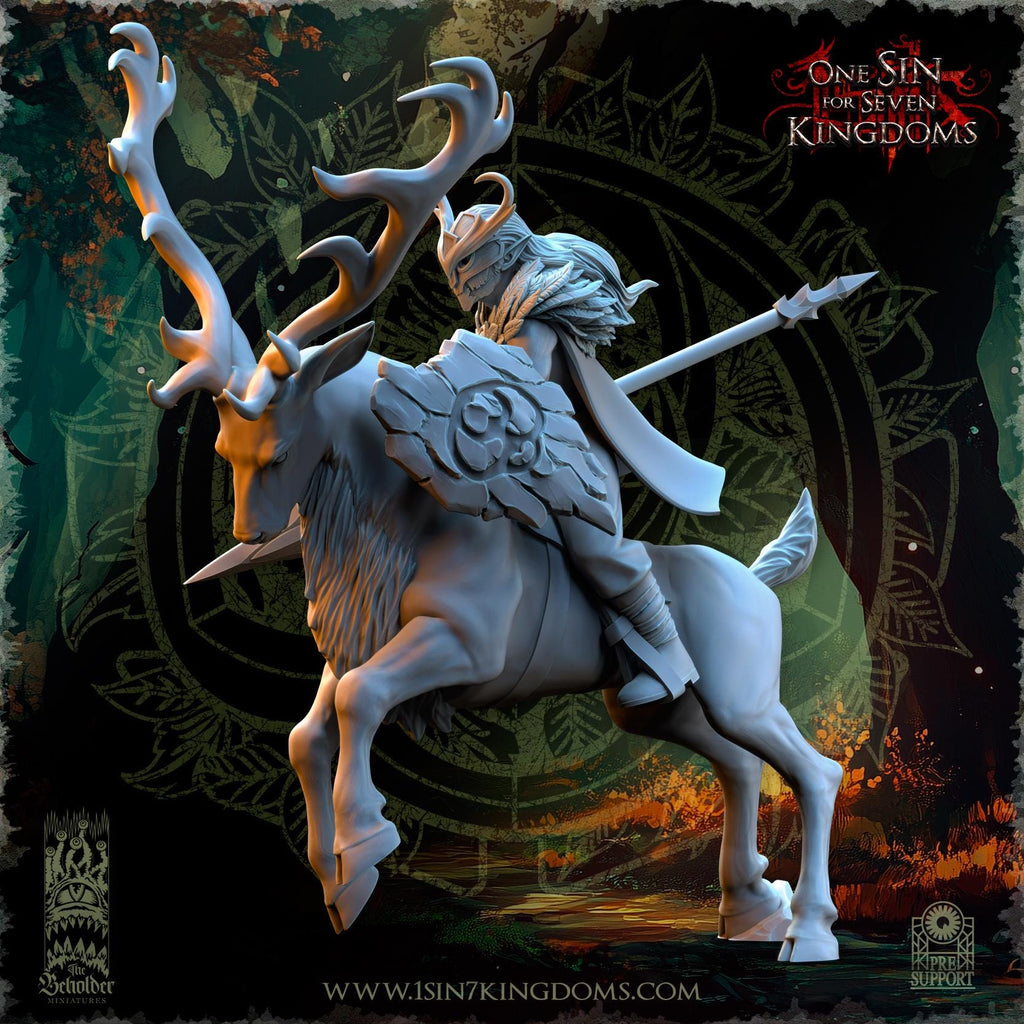 Evergreen Elves Deepwood Riders  - in 12k- by TheBeholderMiniatures