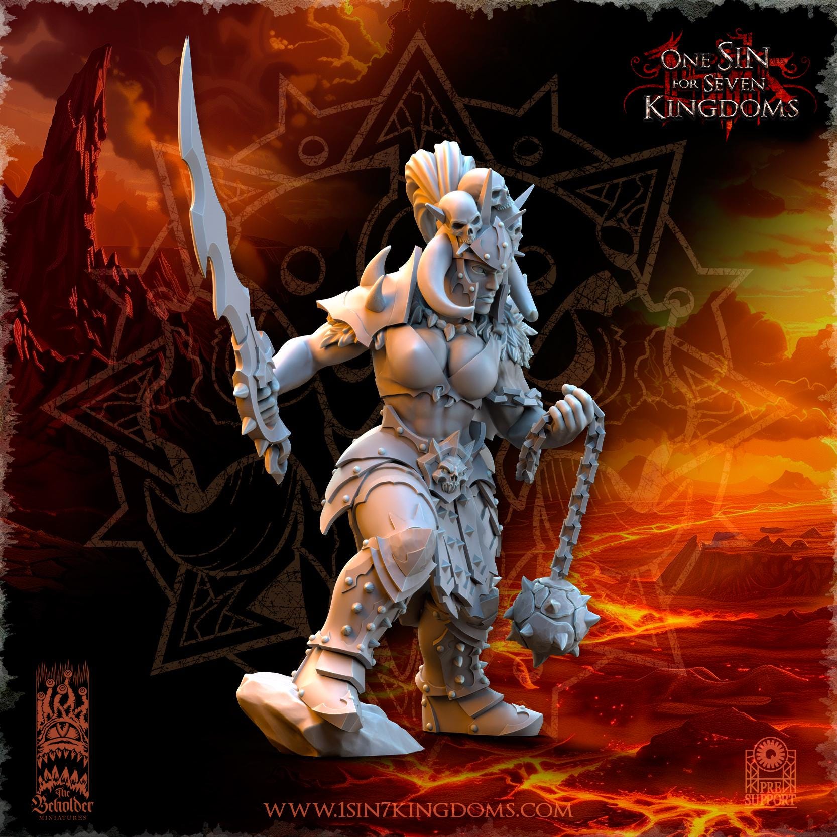 Vilka, the Slaughter - in 12k- by TheBeholderMiniatures