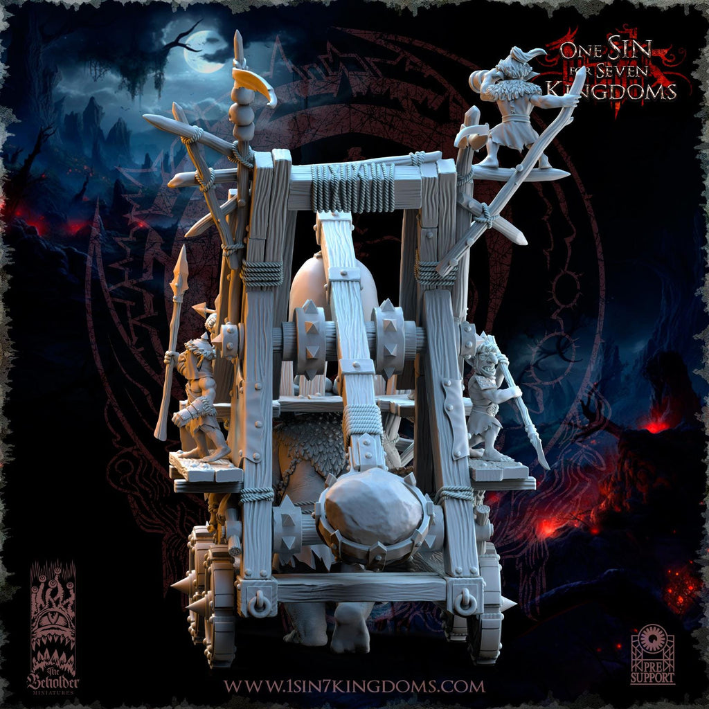 The Black Horde Goblins Catapult - in 12k by TheBeholderMiniatures