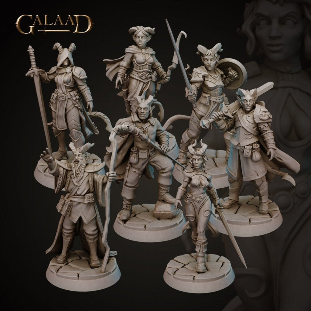 7 Model Pack - Warband -  in 8k - by Galaad