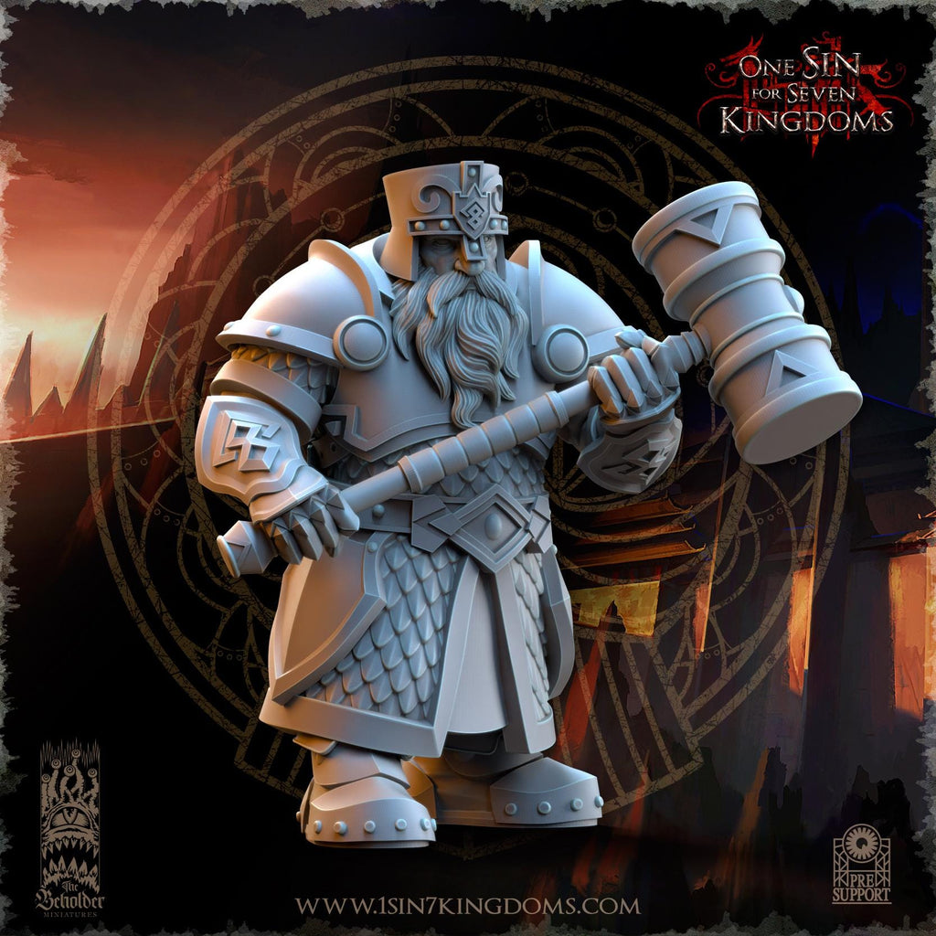 Dwarven Kingdoms Hammer Brotherhood Warriors - in 12k- by TheBeholderMiniatures