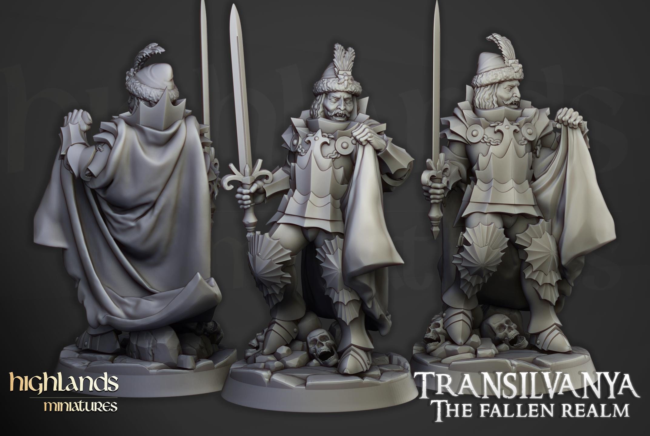 Vlad Valăcari, the Defiler  - in 12k- by Highlands Miniatures