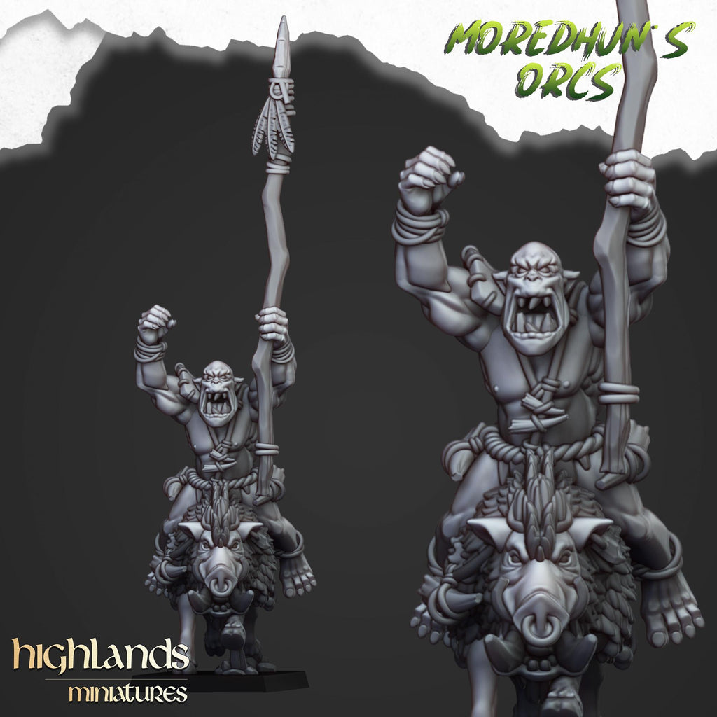 Mounted Cave Orcs - in 12k- by Highlands Miniatures