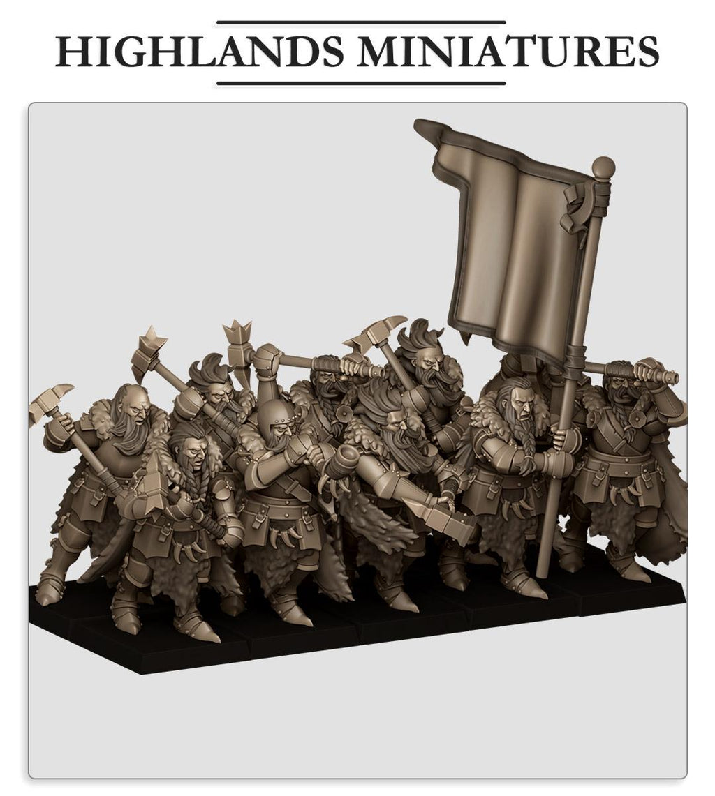 Mergenheim Knights on Foot - in 12k- by Highlands Miniatures