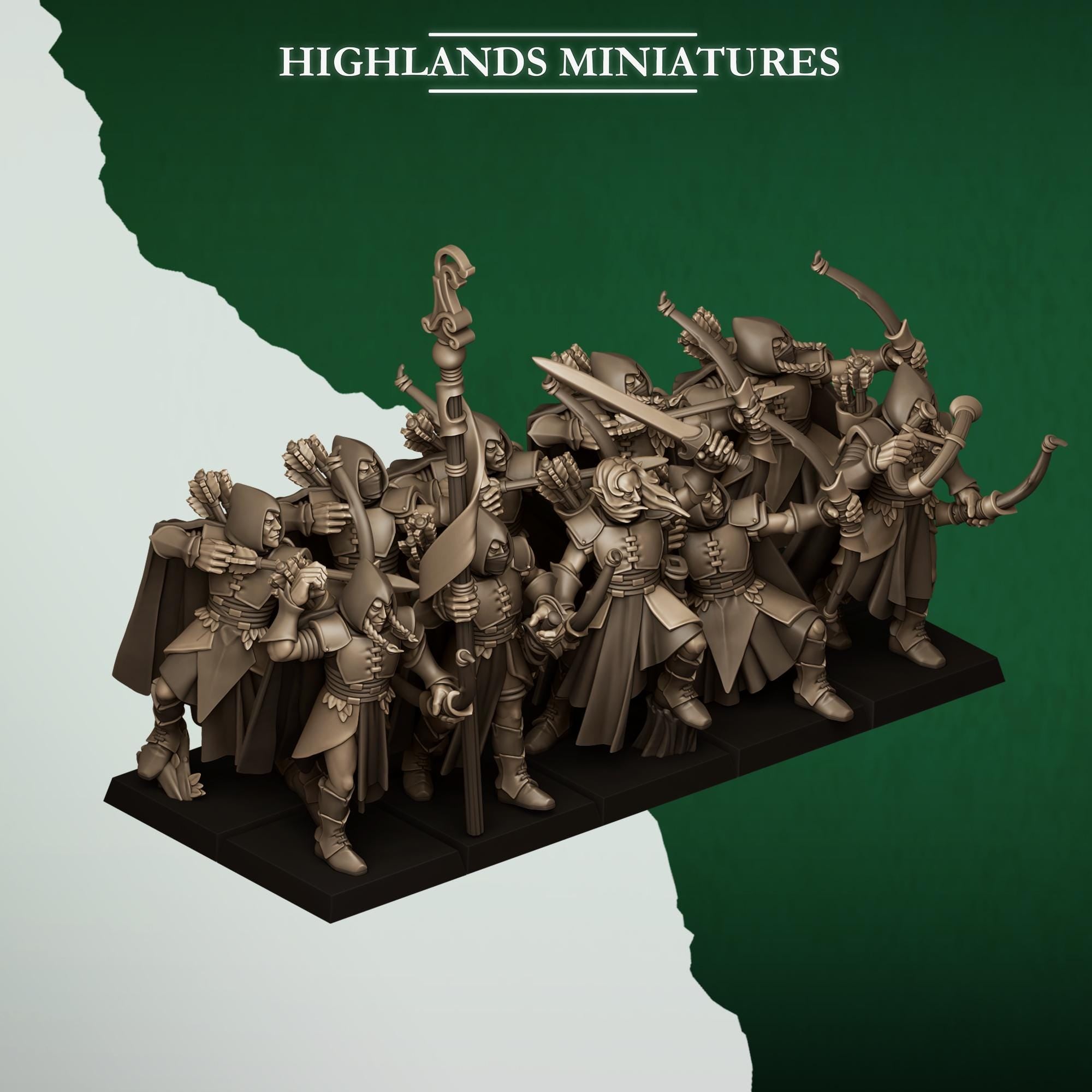 Feral Archers - in 12k by Highlands Miniatures