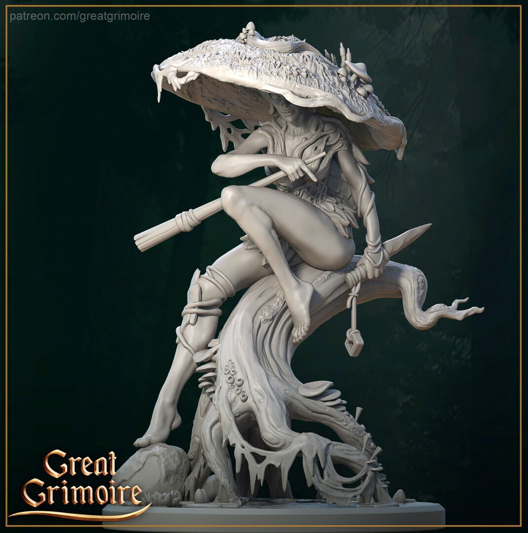 The Mushroom Nymph - in 12k - by Great Grimoire