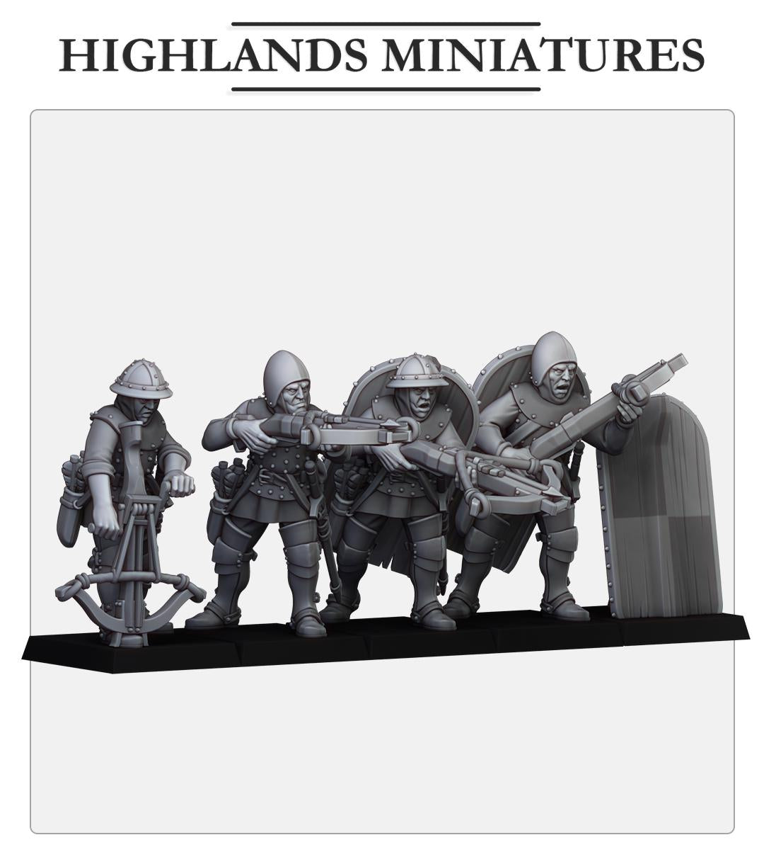 Gallia Shooters: Crossbowmen - in 12k- by Highlands Miniatures