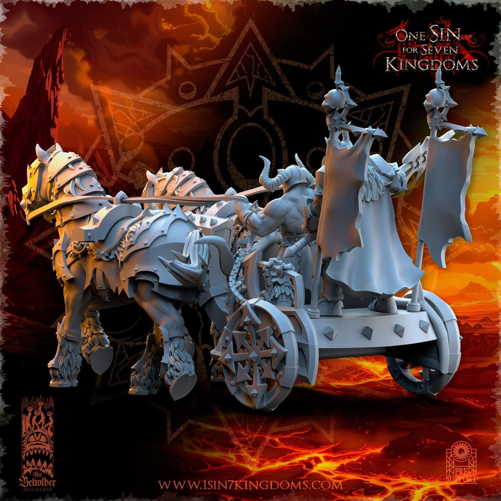 Realms of Mayhem Deathbringer Chariot - in 12k- by TheBeholderMiniatures