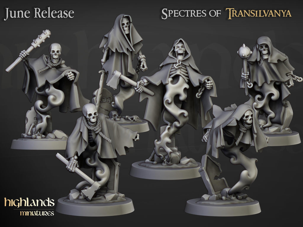 Crypt Ghosts  - in 12k- by Highlands Miniatures