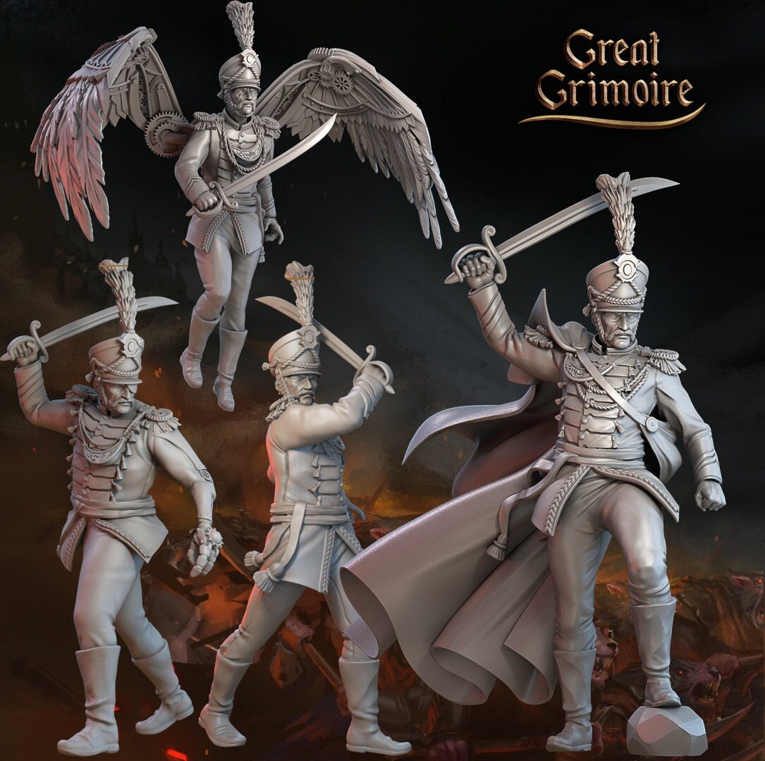 Loyal Hussars and General Nutcracker 4 model bundle - in 12k- by Great Grimoire