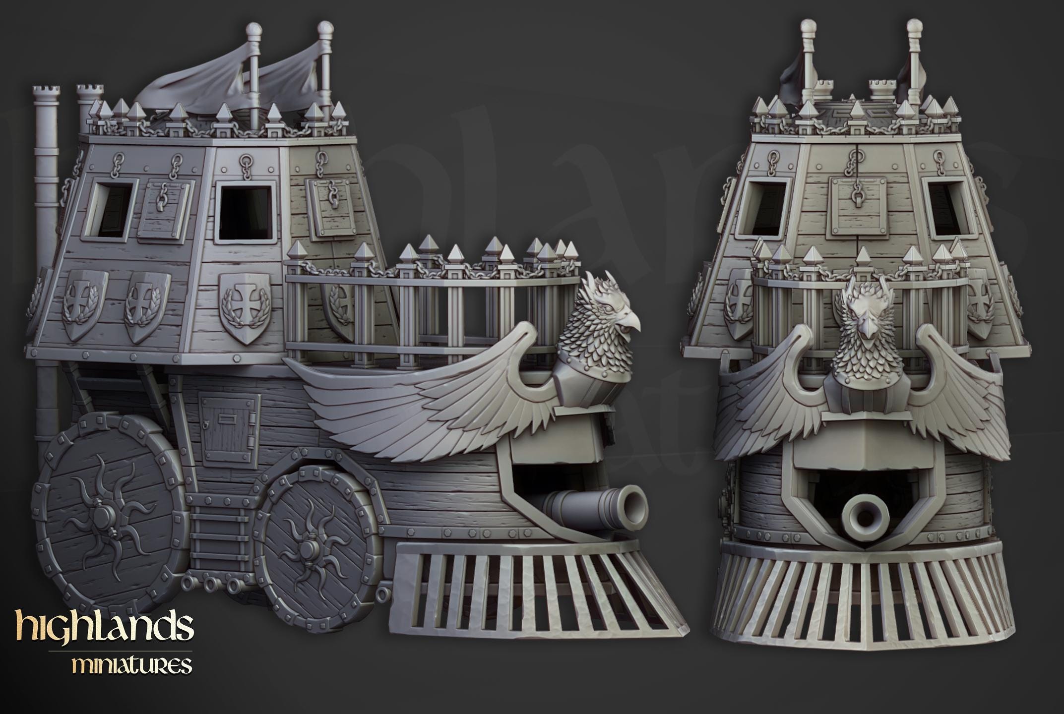 The Iron Opinicus - in 12k- by Highlands Miniatures