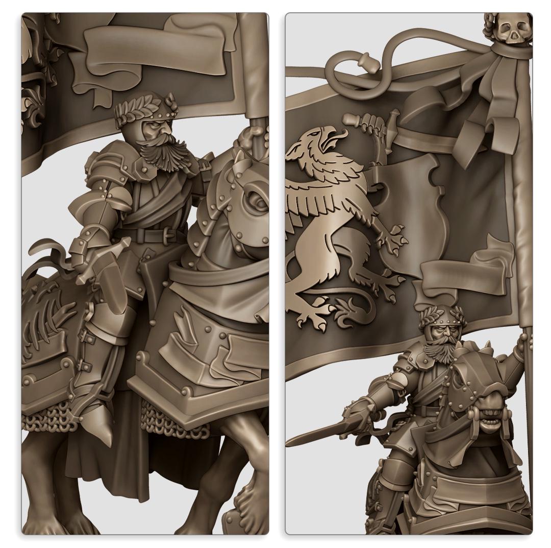 Sunland Battle Standard Bearer - in 12k- by Highlands Miniatures