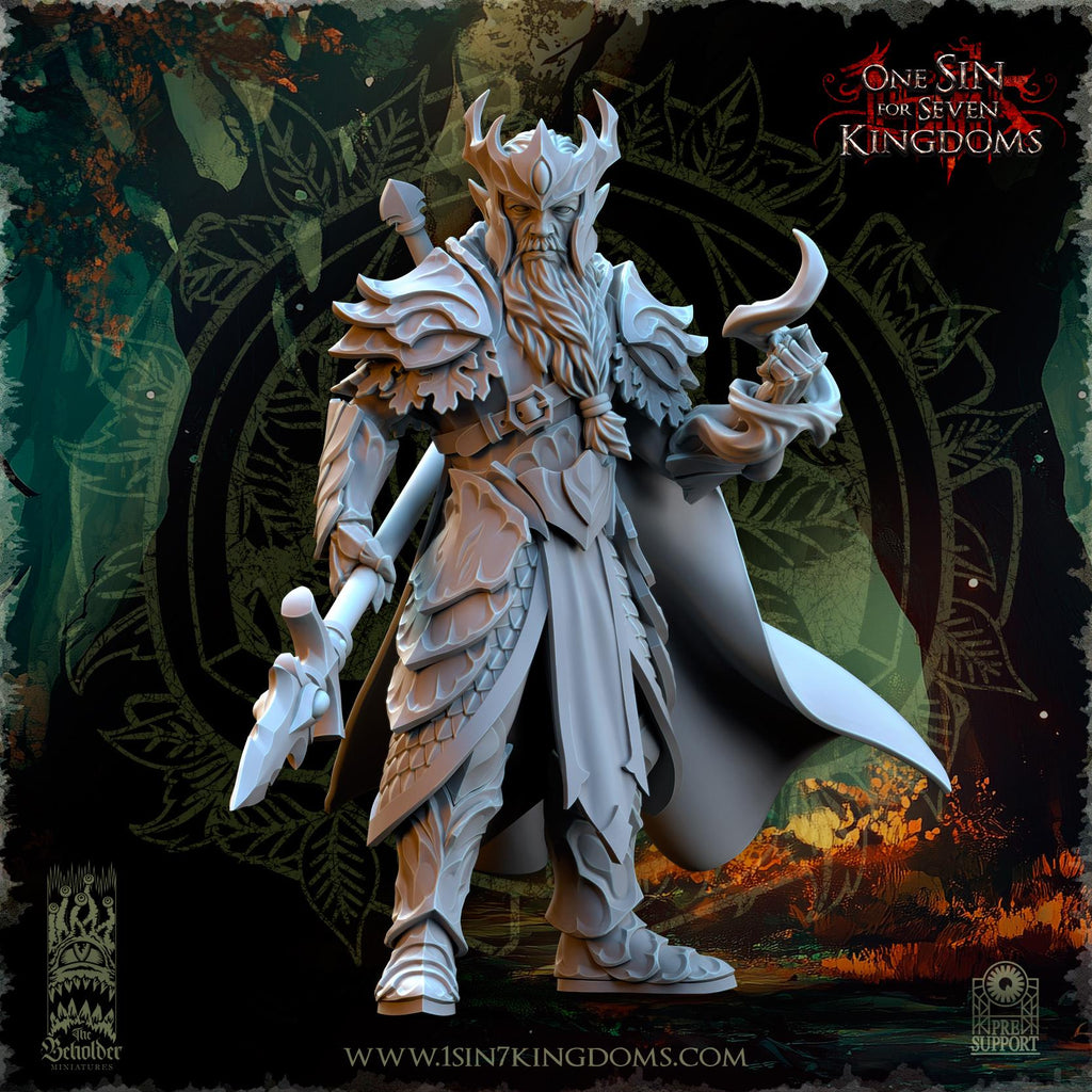 Thalenar, Evergreen King - in 12k by TheBeholderMiniatures