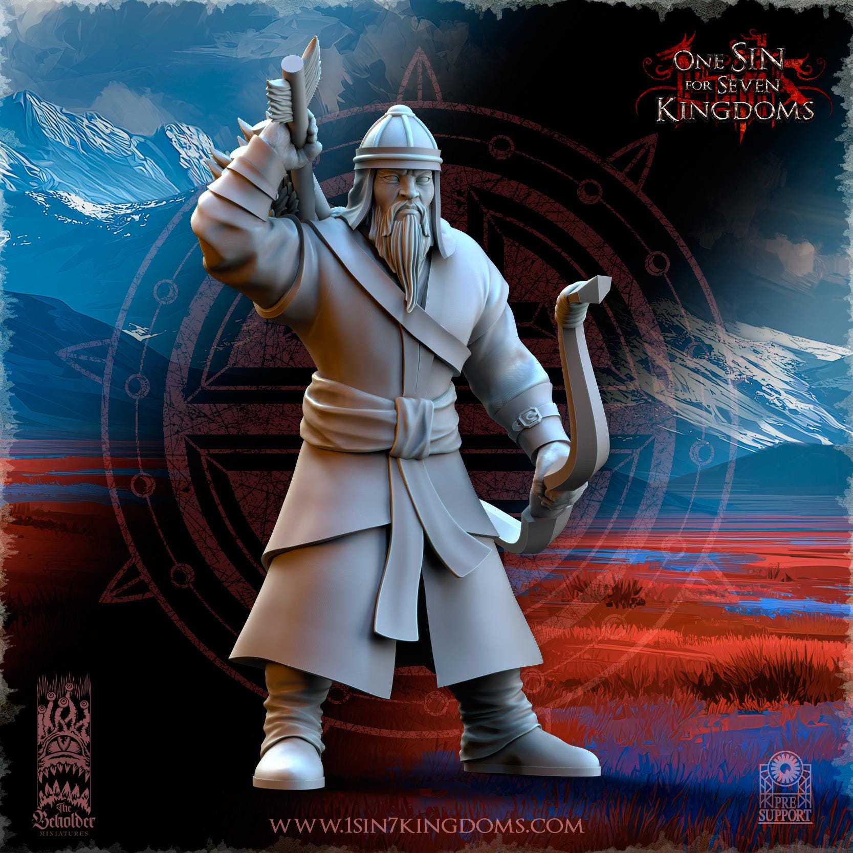 Astarii Dynasty Peasant Militia Archers- in 12k- by TheBeholderMiniatures