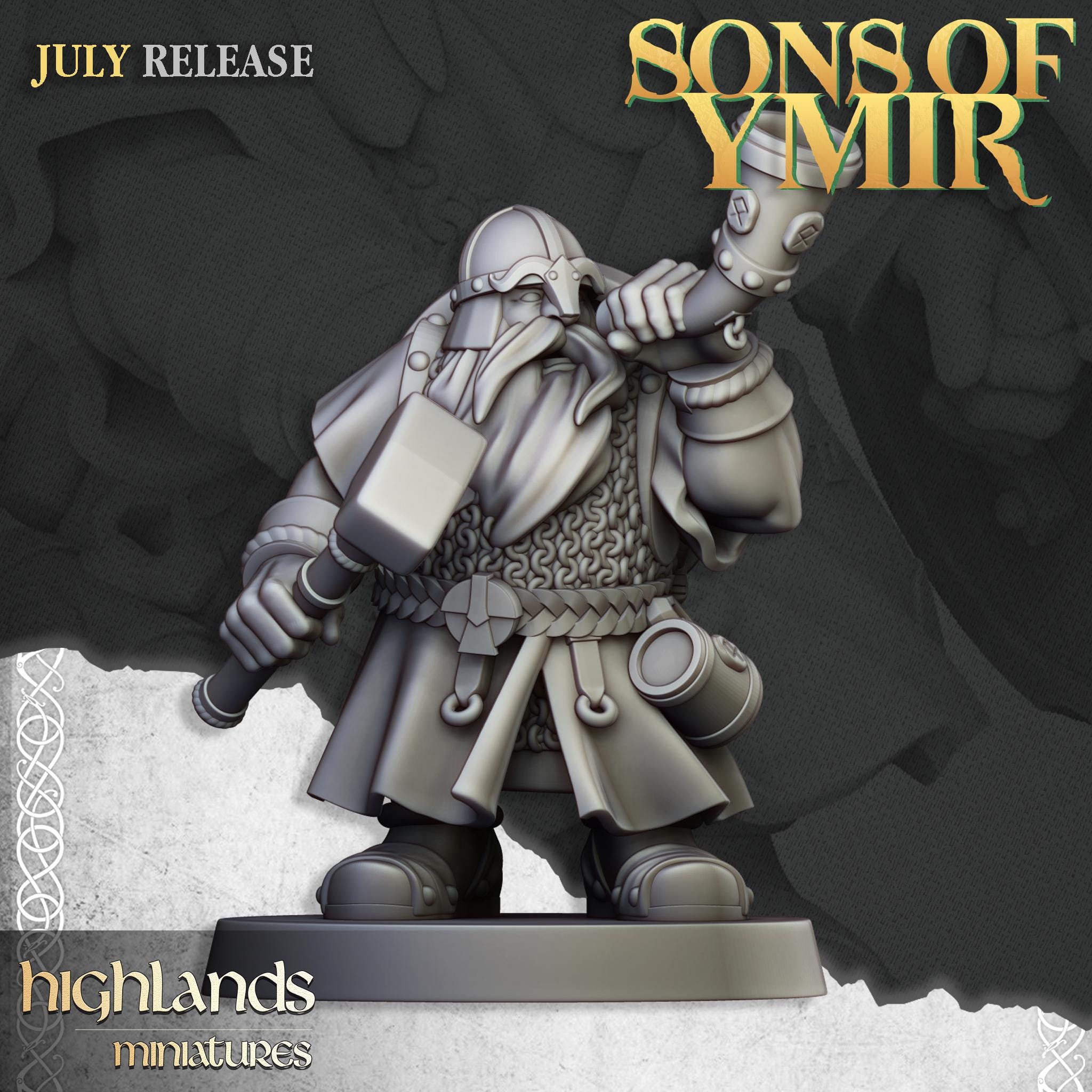 Dwarfs Warriors Unit - in 12k- by Highlands Miniatures