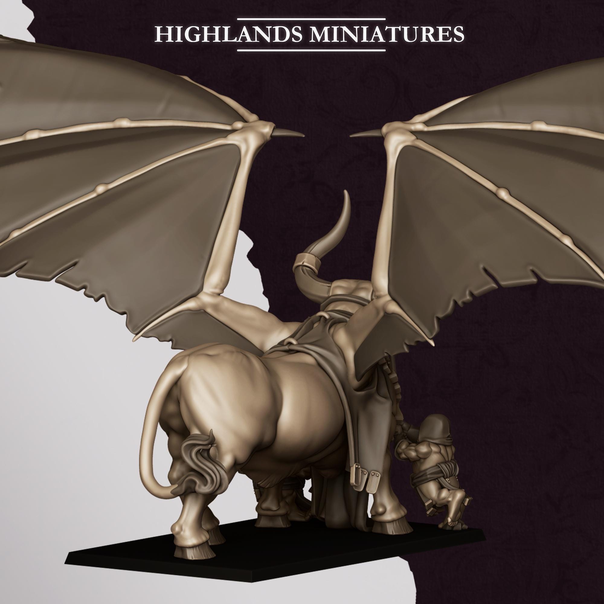 Marduk Bull  - in 12k- by Highlands Miniatures
