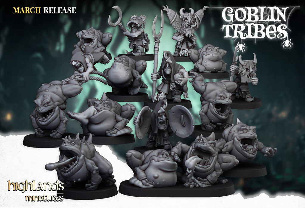 Swamp Goblins Herd - 15 models  - in 12k- by Highlands Miniatures