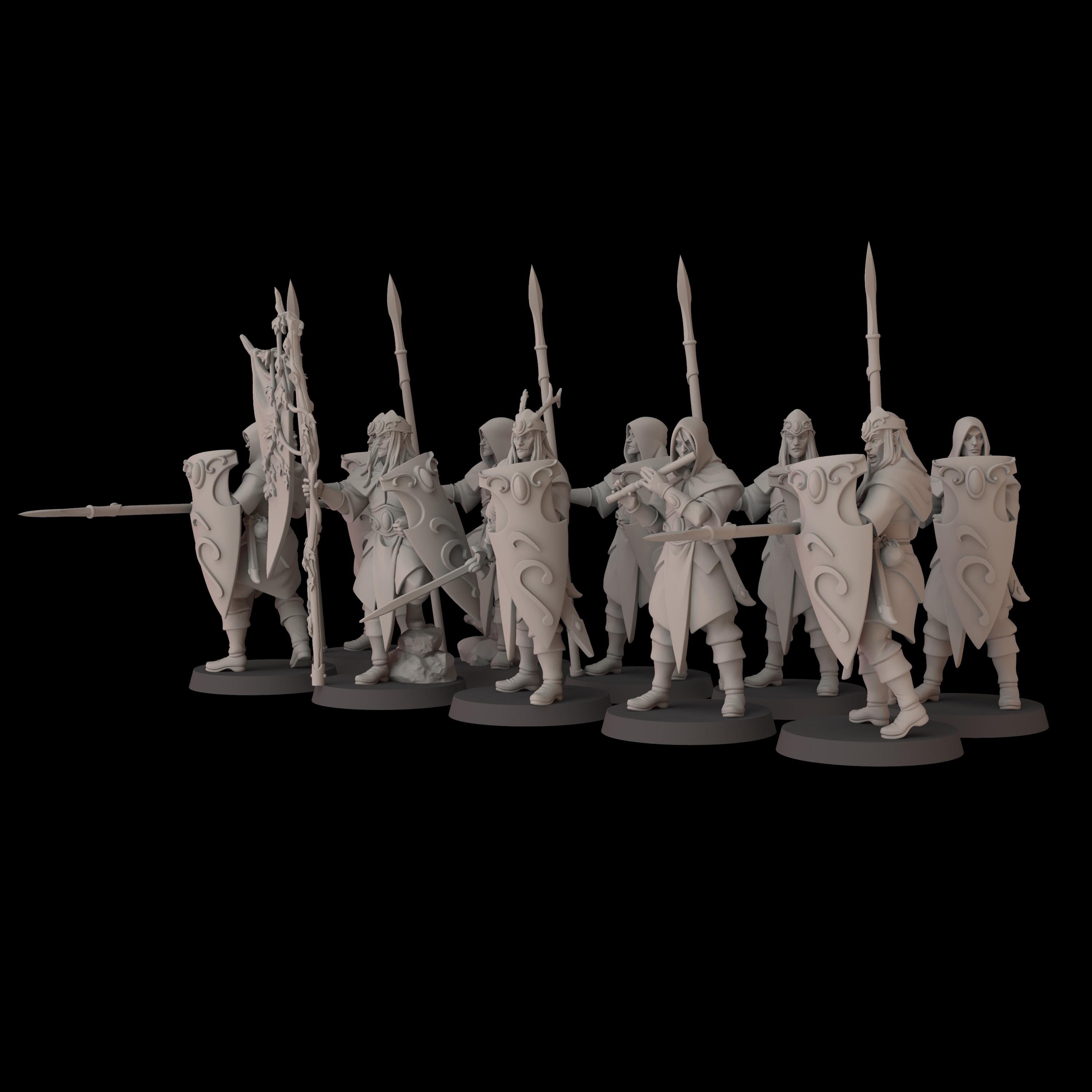 Wood Elf Lancers - 12k by fantasycultminiatures