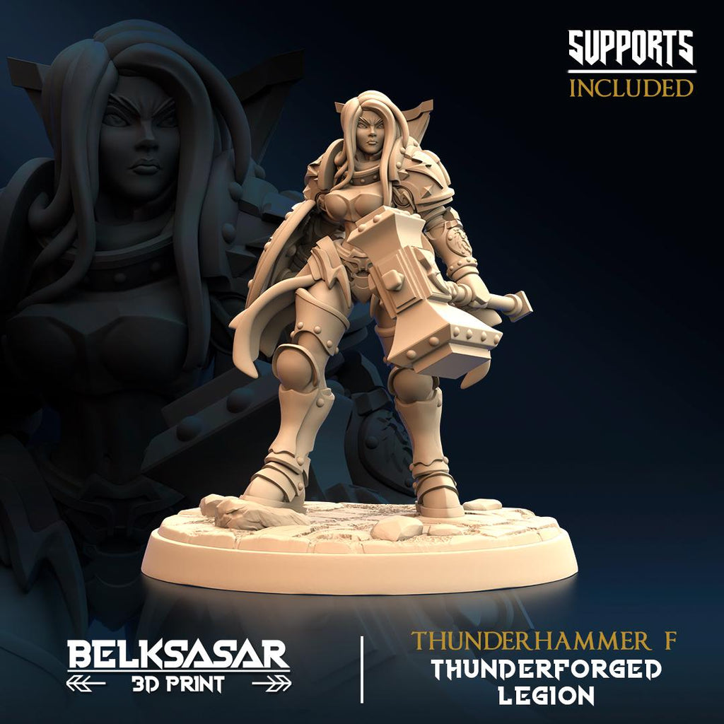 Thunderhammer girl set - 6 models - in 12k by Belksasar