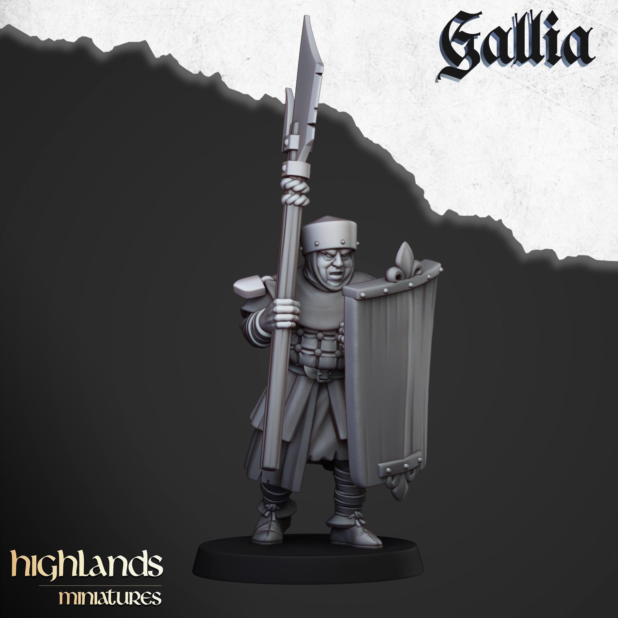Gallia Men at Arms - in 12k- by Highlands Miniatures