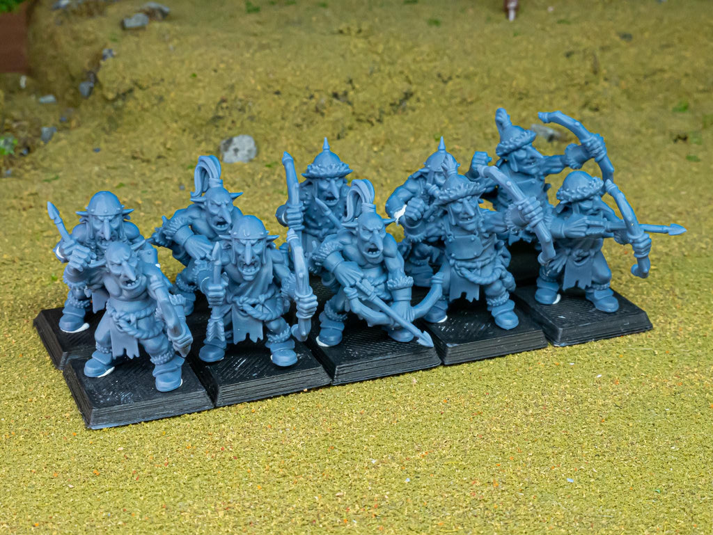 Steppe Goblin with bows - in 12k- by Highlands Miniatures