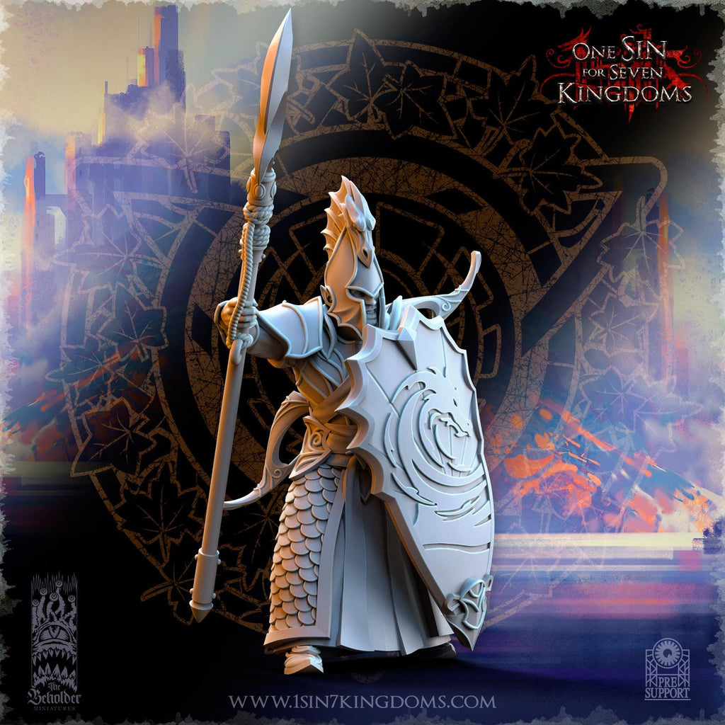 Silvermoor Elves Ilithien Coastland Militia - in 12k by TheBeholderMiniatures