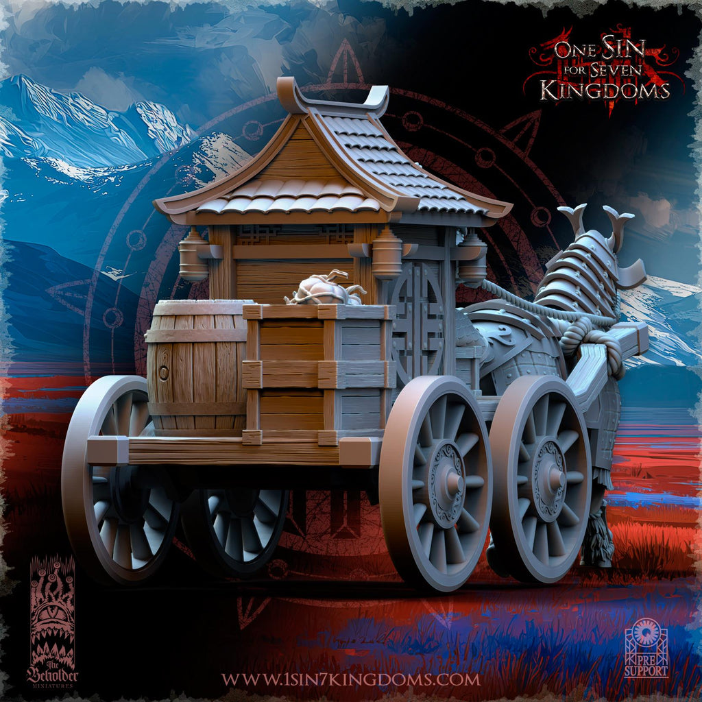 Astarii Dynasty Imperial Supply Chariot - in 12k by TheBeholderMiniatures
