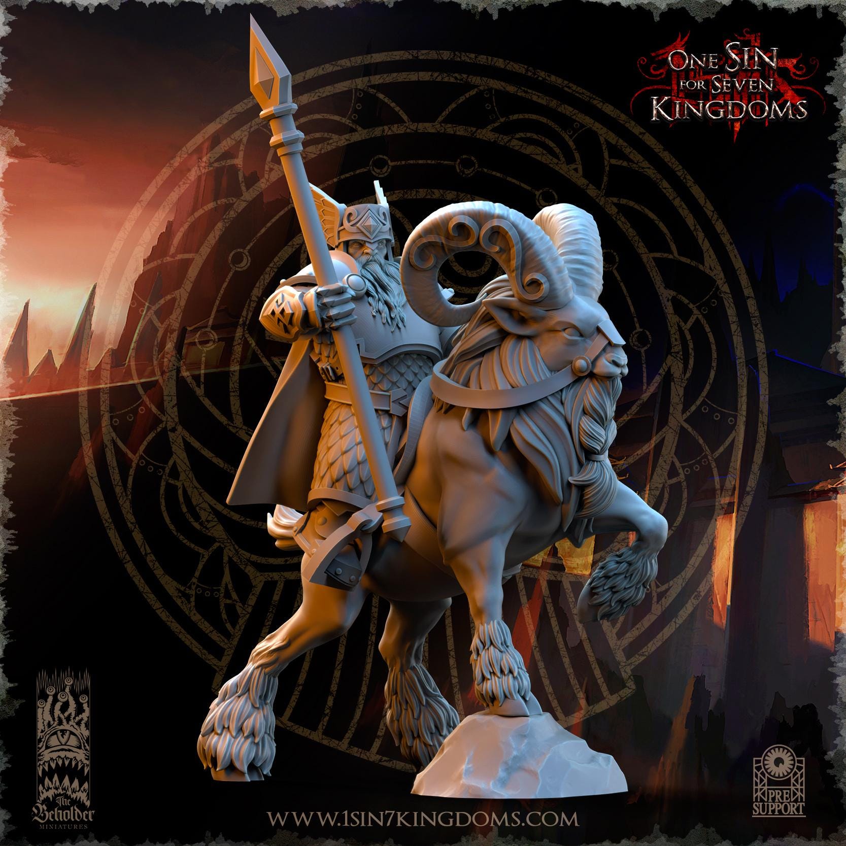 Dwarven Kingdoms Rammers  - in 12k- by TheBeholderMiniatures