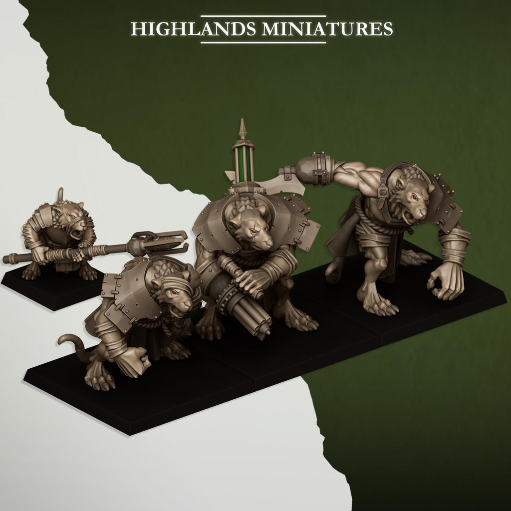 Ratgors and Ratgor Master  - in 12k- by Highlands Miniatures